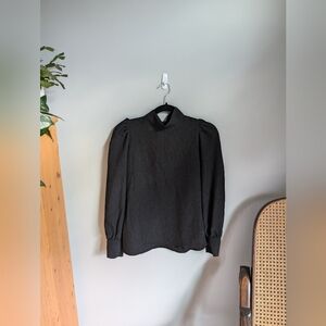 H&M black detail small blouse